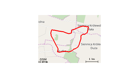 Siennica Kr. Duża - Siennica Kr. Mała - Rudka - Siennica Kr. Duża