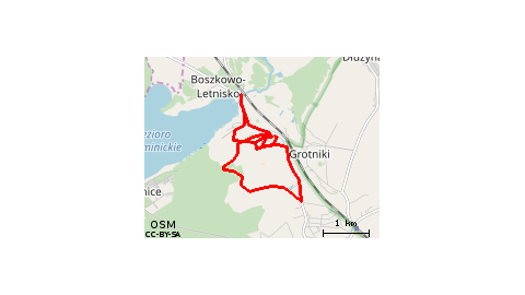 Boszkowo-Letnisko - Ujazdowo - Boszkowo-Letnisko - Dino - Las - Tartak Lucerka - Dąbkowski - Ujazdowo 