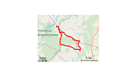 Boszkowo-Letnisko - Włoszakowice - Adamowo - Krzycko Wielkie - Krzycko Małe - Gołanice - Rudbekia - Jezierzyce Kościelne - Krzyżowiec - Włoszakowice - Boszkowo-Letnisko - Ujazdowo 