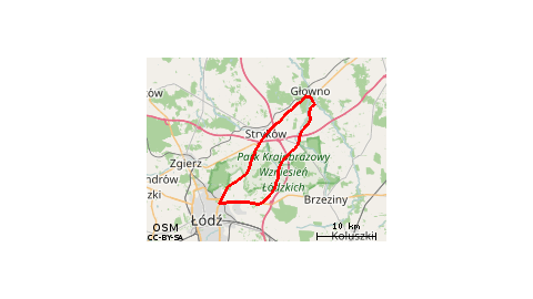 Głowno-Nowosolna-Łódź-Głowno