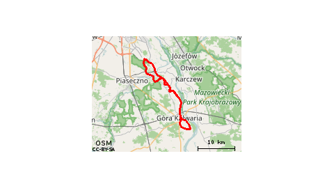 Pętla Kabaty - Góra Kalwaria - Czersk