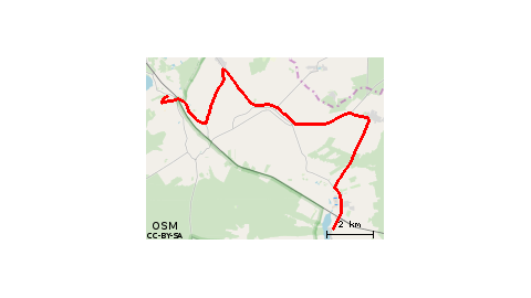 Krzycko Wielkie - Boguszyn - Bukówiec Górny - Dłużyna - Włoszakowice - Grotniki - Boszkowo-Letnisko - Ujazdowo 