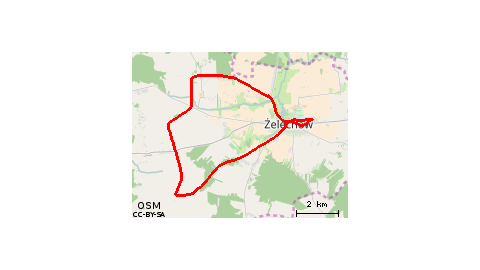Żelechów-Stary Kębłów-Łomnica-Żelechów