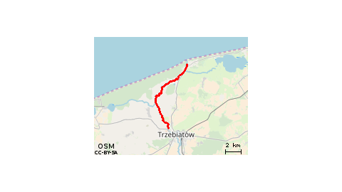 Spływ Trzebiatow Mrzeżyno 