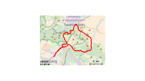 Wałbrzych - Lubiechów - Daisy - Mokrzeszów - Świebodzice - Książ - Wałbrzych 