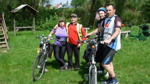 Schwedt tandemem z Niewidomym