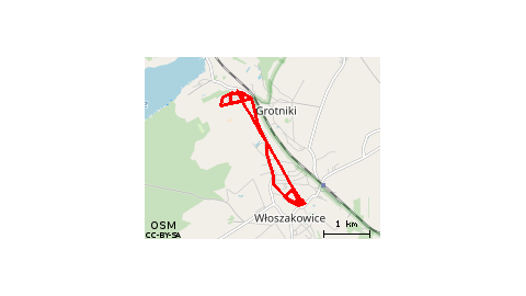 Boszkowo-Letnisko - Ujazdowo - Boszkowo-Letnisko - Włoszakowice - Budomex - Pieczyk - Wieża Widokowa - Walerciowy BlowJob - Boszkowo-Letnisko - Ujazdowo 