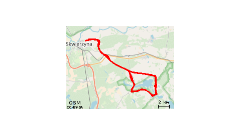 Skwierzyna Rokitno Lubikowo Skw 44km
