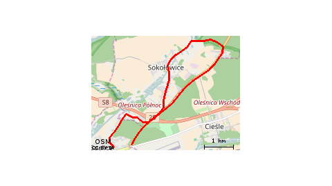 Spalice - Sokołowice - Zajazd Hajdany