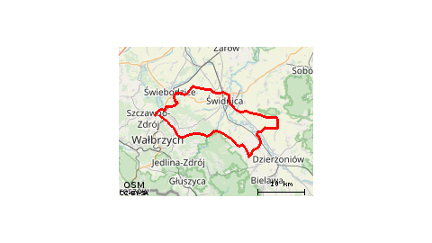 Piaskowa Góra - Poniatów - Nowy Julianów - Dziećmorowice - Złoty Las - Bystrzyca Górna - Bojanice - Lutomia Górna - Lutomia Dolna - Stachowice - Piskorzów - Bratoszów - Mościsko - Tuszyn - Kiełczyn - Książnica - Krzczonów - Boleścin - Świdnica - Milikowic