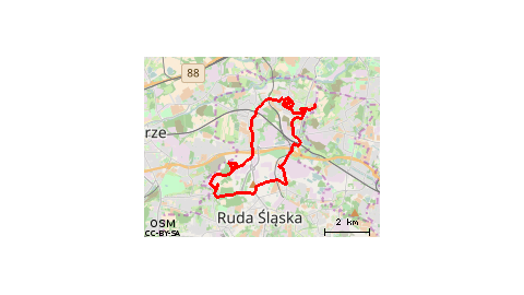 Dom - Orzegów - Ruda - N.Bytom - Chebzie - Godula - Dom