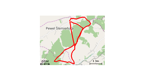 Pewel Ślemieńska - Żółty szlak pieszy