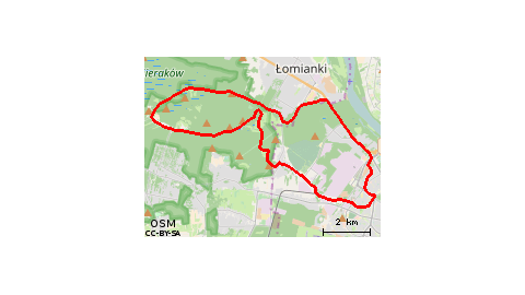 Bielany - Kampinos -  Bielany 