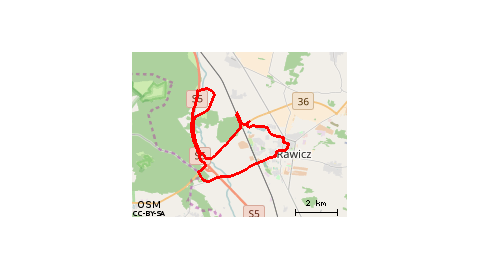 Trasa drogą techniczną 