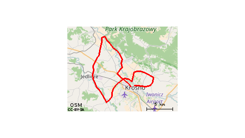 Krosno-Bajdy-Jedlicze-Korczyna-Krosno