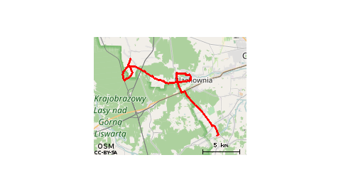 od zalewu Pająk po basen w Węglowicach