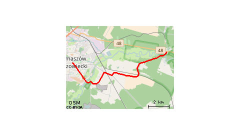 z Tomaszowa przez Ciebłowice do Spały