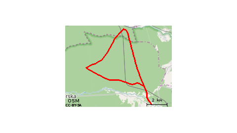 przez kompleks leśny Rudy