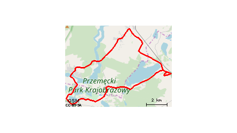 Boszkowo-Letnisko - Starkowo - Błotnica - Radomierz - Olejnica - Osłonin - Brenno - Miastko - Górsko - Dominice - Boszkowo-Letnisko - Ujazdowo 