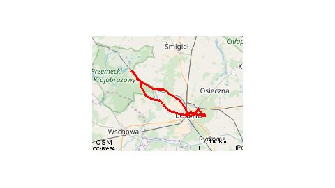 Boszkowo-Letnisko - Włoszakowice - Koczury - Święciechowa - Leszno - Wilkowice - Krzycko Wielkie - Ujazdowo 