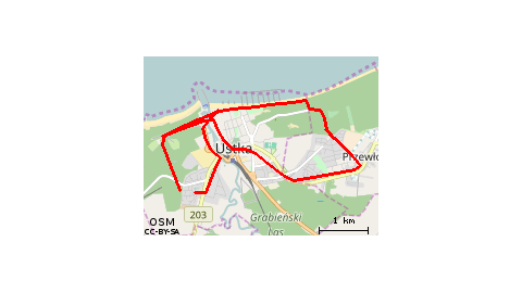 Ustka zachód - wschód