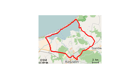 Koszalin-Osieki-Łazy-Mielno-Koszalin