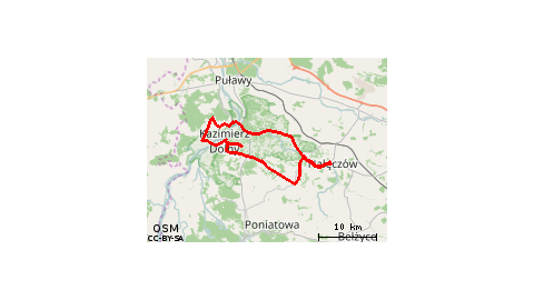 Kazimierz Dolny - Janowiec - Nałęczów 