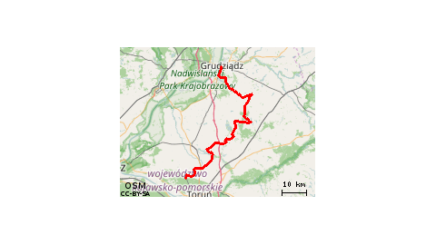 Szlak Toruń - Ostaszewo - Radzyń Chełmiński - Grudziądz