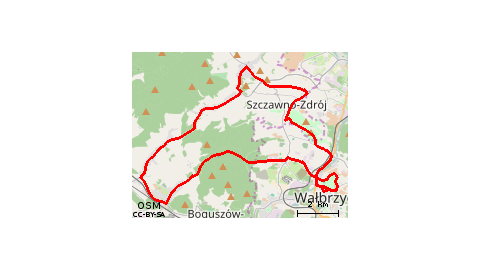Wałbrzych - Gorce - Struga - Szczawno