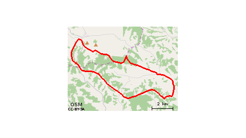 Wielopole - Grodzisko - Niewodna - W-le