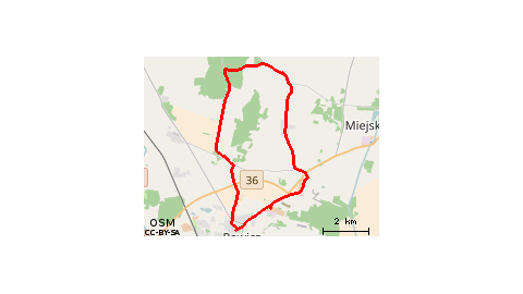 Rawicz-Łaszczyn-Konarzewo-Leśniczówka Kawcze-Zakrzewo-Żołędnica-Sarnowa-Rawicz