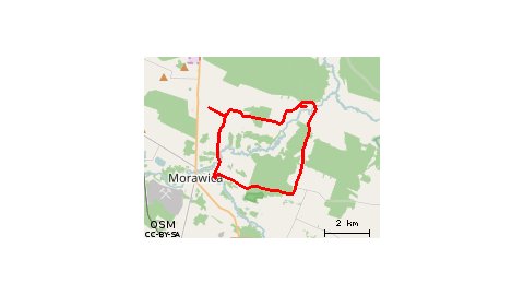 Bilcza-Łabędziów-Zalew Morawica-Bilcza 