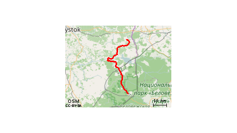 Zubry - Odrynki - Narewka - Białowieża