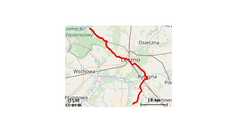 Ligota - Czernina - Kłoda - Rydzyna - Leszno - Święciechowa - Gołanice - Krzycko Wielkie - Włoszakowice - Ujazdowo 