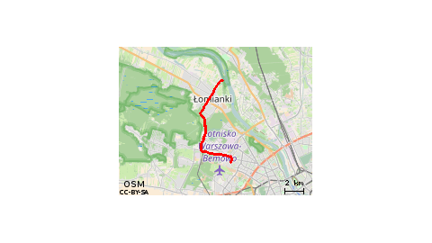 Warszawa - Łomianki-Wisła