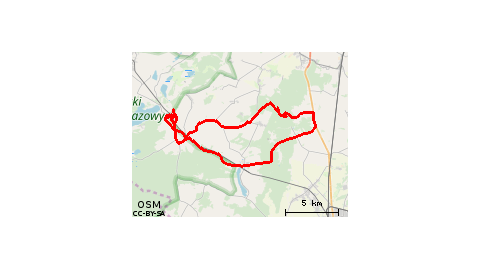 Boszkowo-Letnisko - Grotniki - Ujazdowo - Włoszakowice - Adamowo - Krzycko Wielkie - Smyczyna - Radomicko - Boguszyn - Bukówiec Górny - Włoszakowice - Ujazdowo 