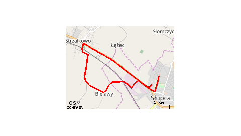 Słupca - Bielawy - Strzałkowo - Słupca