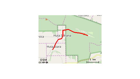 Huta szklana - Sw. Krzyż