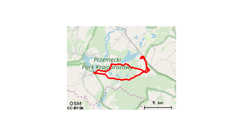 Boszkowo-Letnisko - Włoszakowice - Zaborówiec - Brenno - Miastko - Górsko - Dominice - Włoszakowice - Boszkowo-Letnisko - Ujazdowo 