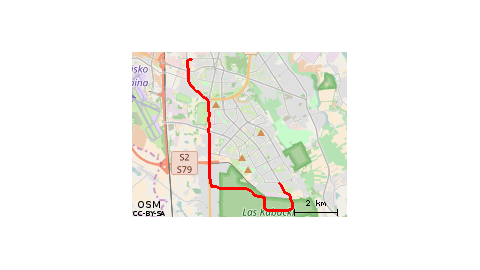 Domaniewska - Kanady  (przez las)