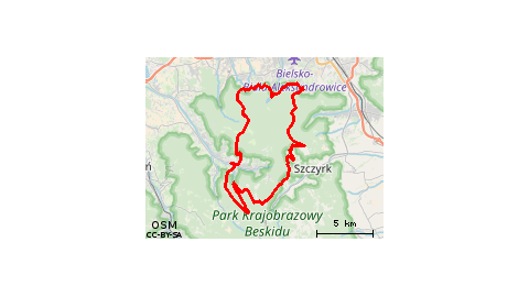 Bike Atelier MTB Maraton 2018 - Brenna - PRO on GPSies.com