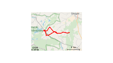 Boszkowo-Letnisko - Włoszakowice - Bukówiec Górny - Boguszyn - Dłużyna - Grotniki - Ujazdowo 