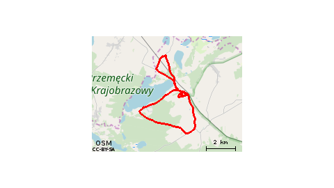 Boszkowo-Letnisko - Ujazdowo - Boszkowo-Letnisko - Dino - Boszkowo - Boszkowo-Letnisko - Włoszakowice - Trakt Jankowskiego - Dominice - Boszkowo-Letnisko - Ujazdowo 