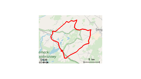 Boszkowo-Letnisko - Włoszakowice - Bukówiec Górny - Machcin - Morownica - Poladowo - Barchlin - Kluczewo - Przemęt - Boszkowo - Ujazdowo 
