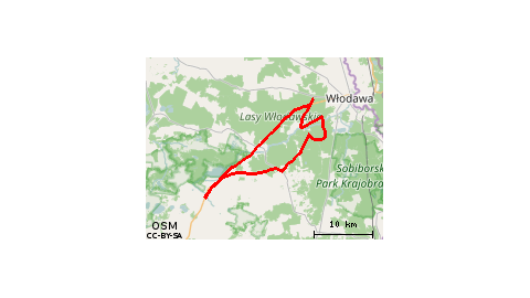 Urszulin-Adampol przez lasy