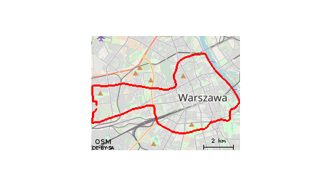 Jelonki- Pole Mokotowskie -Agrykola - Wisla - Arkadia -Jelonki
