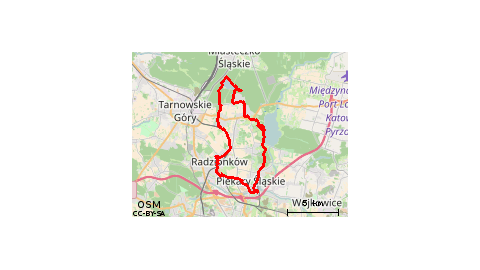 Piekary Śląskie - Park Swierklaniec - Zalew Nakło-Chechło - Radzionków - Piekary Śląskie 