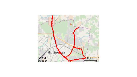 Białystok-Nowodworce-Zaścianki-Jurajski Park Dinozaurów-Białystok