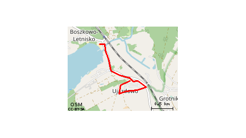 Boszkowo PKP - Boszkowo-Letnisko - Ujazdowo 