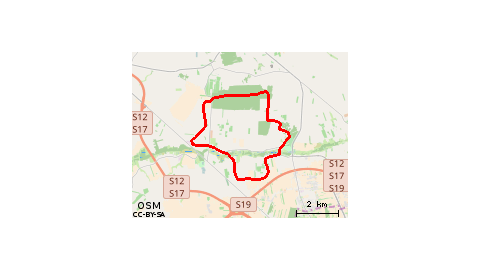 Szlak niebieski  pętla północna Jastków